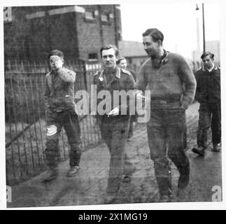 A GERMAN PRISONER-OF-WAR CAMP - Types of German prisoners, British Army Stock Photo