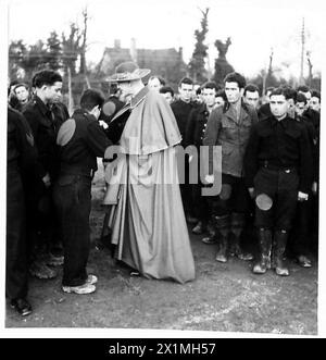 Cardinal Hinsley visits an Italian prisoner of war camp, where ...