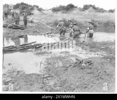Royal Engineers of the British Army lay mines in North Africa in June ...