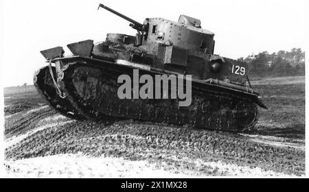 ROYAL TANK CORPS ON MANOEUVRES AT BOVINGTON - Light, medium and heavy ...