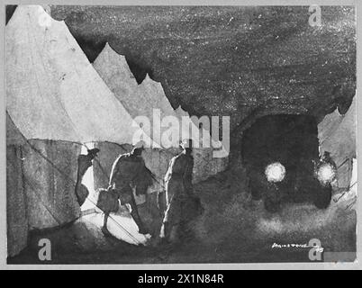 FAR EAST 'REFORS' ROUTE - 15042 Picture issued 1945 shows - Early call, Karachi, India, Royal Air Force Stock Photo