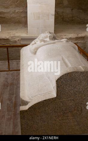 Sarcophagus, Tomb of Pharaoh Merenptah, KV8.  Valley of the Kings, Luxor, Egypt Stock Photo