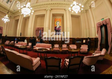 Buenos Aires, Argentina, 17.04.2024, View of Eva Perón Hall of National Congress of Argentina during a guided tour for tourists and students. (Photo: Stock Photo