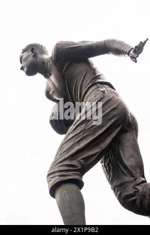 Jim Thorpe Monument in Jim Thorpe Pennsylvania Stock Photo