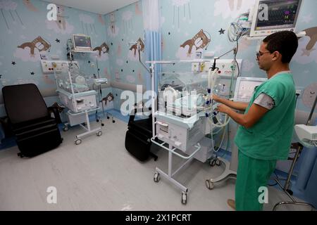 irece, bahia, brazil - march 17, 2024: Children's intensive care unit of a public hospital in the city of Irece. Stock Photo