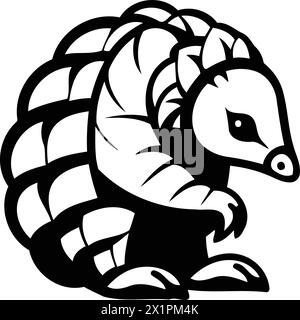 Cute Anteater Logo. Vector Illustration Of A Cartoon Anteater Stock 