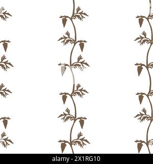 Seamless pattern with abstract flowers Stock Photo