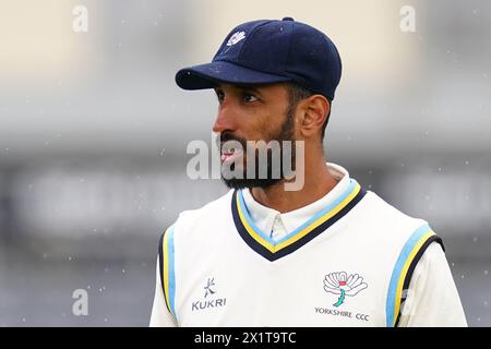 Yorkshire's Shan Masood during the Vitality County Championship match at The Seat Unique Stadium, Bristol. Stock Photo