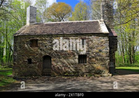 Y Garreg Fawr farmhouse, St Fagans National Museum of History/Amgueddfa Werin Cymru, Cardiff, South Wales, UK. Stock Photo