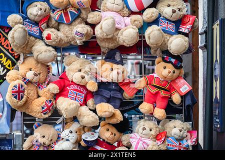 London, UK - 12 September, 2023 - Teddy bears on display at Camden street market Stock Photo
