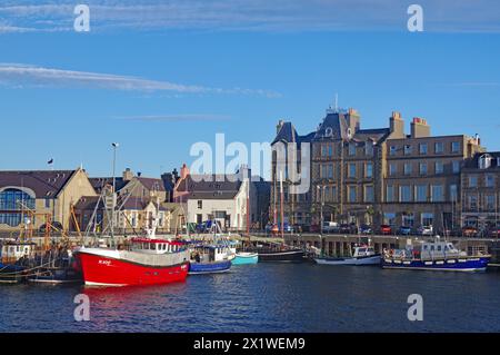 Fishing boats in the harbour of Kirkwall, Orkney Islands, Scotland, UK Stock Photo