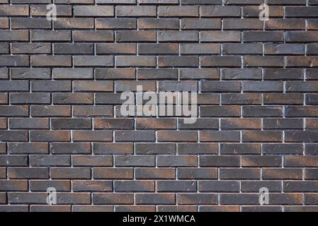 New brown brick wall texture with rough Stock Photo
