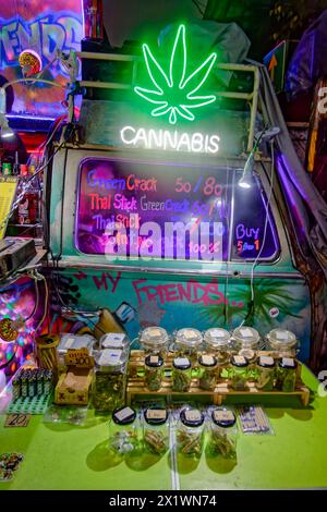 Cannabis shop, weed shop, Khao San District, Bangkok, Thailand Stock ...