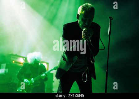 Milan, Italy. 17th Apr, 2024. Scottish alternative rock band The Jesus and Mary Chain performed live at Alcatraz in Milan, Italy, on April 17, 2024, for their ''40th Anniversary 2024 Tour.''(Photo by Maria Laura Arturi/NurPhoto) Credit: NurPhoto SRL/Alamy Live News Stock Photo