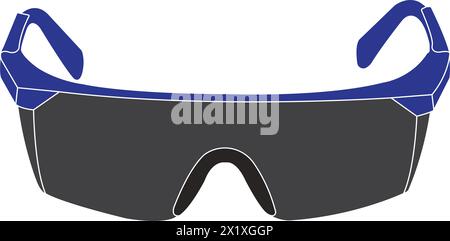 Welding glasses icon vector illustration symbol design Stock Vector
