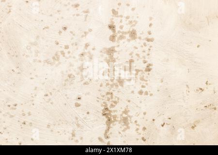 Rain water leaks on the wall causing damage Stock Photo