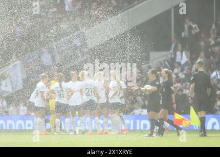 Tottenham Hotspur FC Women v Leicester City FC Women Adobe Women's FA Cup semi final Tottenham Hotspur Stadium 14 April 2024 Stock Photo