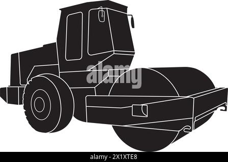 Tandem roller icon vector illustration design Stock Vector