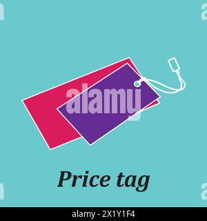 Price Label icon vector; solid logo illustration; isolated pictogram. Stock Vector