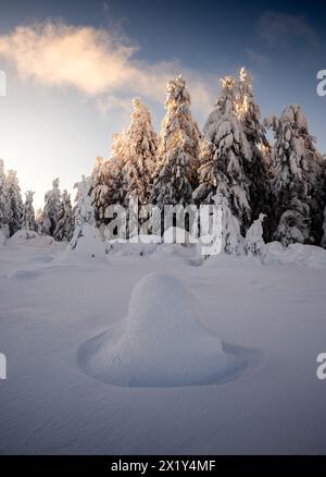 Schliffkopf winter landscape, Black Forest, Baden-Württemberg, Germany Stock Photo