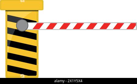 vector vehicle barrier Stock Vector