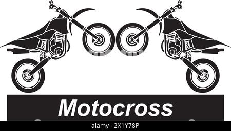 Motocross icon vector illustration simple design Stock Vector