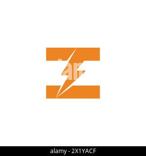 letter t thunder square electric icon logo vector Stock Vector