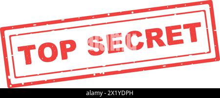 vector red stampa top secret text Stock Vector