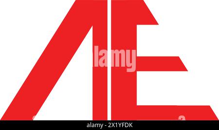 AE letter logo vector illustration design Stock Vector