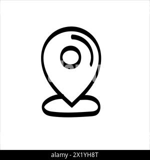 Flat icon of placeholder, location vector Stock Vector