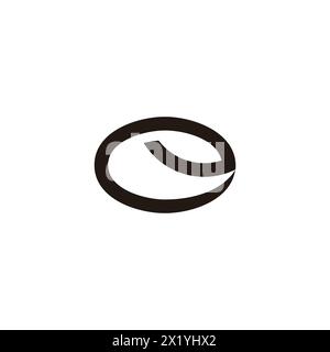 letter e seed ecology simple logo vector Stock Vector
