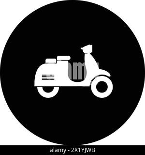 scooter motorbike logo vector illustration design Stock Vector