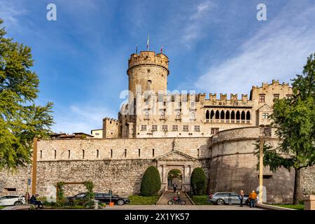 The Castello del Buonconsiglio castle in the old town of Trento, Trentino, Italy, Europe Stock Photo
