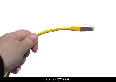 close-up of colored Cable for connecting inverter control panel, VE-Interface MK3-USB and VE.Bus connections with several VE.Bus devices and GX device Stock Photo