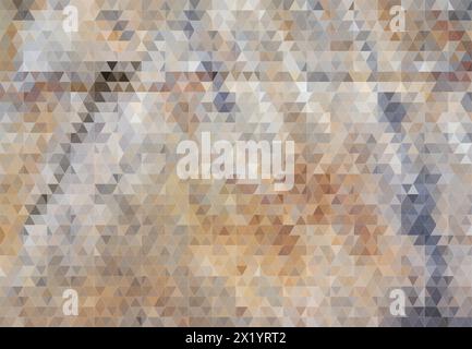 Terrazzo flooring seamless texture. Realistic vector pattern of mosaic floor with natural stones, granite, marble, quartz, concrete. Classic Italian f Stock Vector