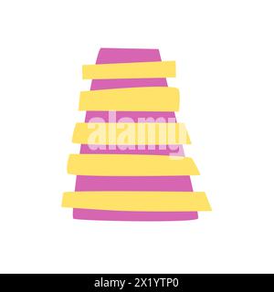 Xylophone hand drawn musical instrument. Vector illustration isolated. Stock Vector