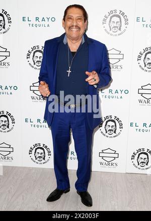 London, UK. 18th Apr, 2024. Danny Trejo attends the VIP Launch of Trejo's Tacos UK with Danny Trejo held at the Trejo's Tacos, London. Credit: SOPA Images Limited/Alamy Live News Stock Photo