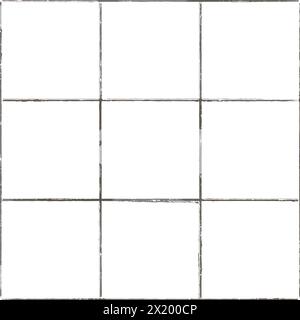 Grout. Seams of ceramic tile in brown color. Grid step 3 by 3. Vector image. Good for imitation tile for your pattern, for background. Stock Vector