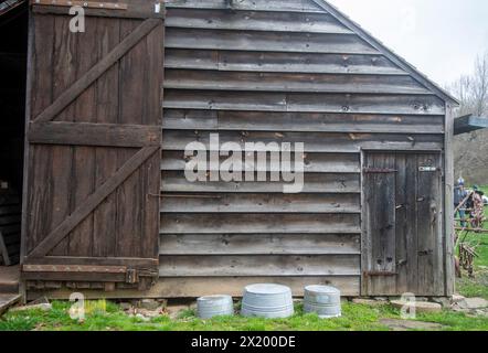 Door of an old barn in New Jersey Stock Photo