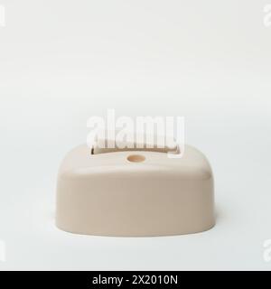 Light flip switch power control concept item single one isolated white background Stock Photo