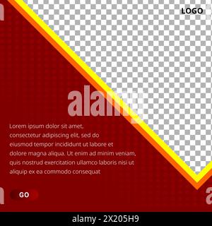 social media template. template for posting photo product Stock Vector