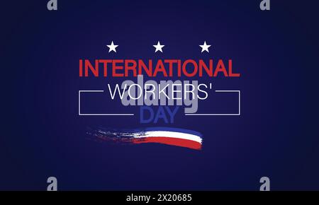 Graphic Design for International Workers Day Stock Vector