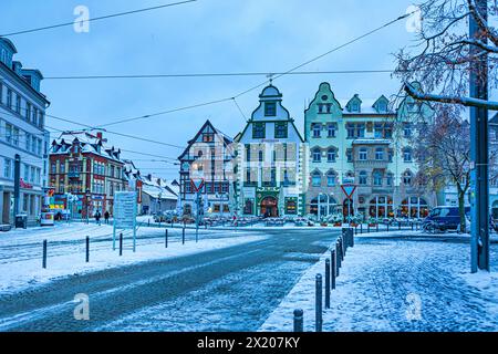 Cathedral Square in Erfurt, Thuringia, Germany Stock Photo