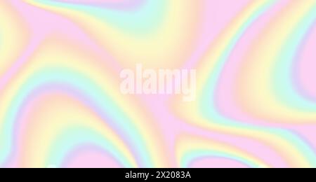 Vector abstract rainbow background in glitch style. Colorful texture in tie dye style. Vector holographic foil texture. Stock Vector