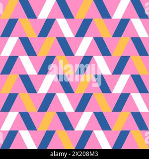 Vector geometric abstract seamless pattern. Modern vector seamless patterns. Trendy vector texture. Stock Vector