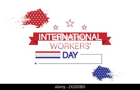 Graphic Design for International Workers Day Stock Vector