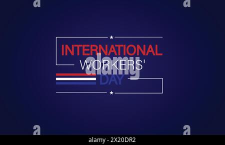 Graphic Design for International Workers Day Stock Vector