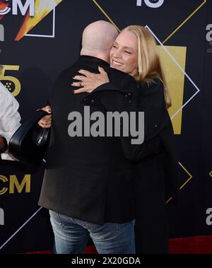 Hollywood, USA. 18th Apr, 2024. Uma Thurman and John Travolta arriving at The 30th Anniversary Presentation of “Pulp Fiction” as the Opening Night Film of the 2024 TCM Classic Film Festival held at the TCL Chinese Theatre in Hollywood, CA on April 18, 2024. © Janet Gough/AFF-USA.COM Credit: AFF/Alamy Live News Stock Photo