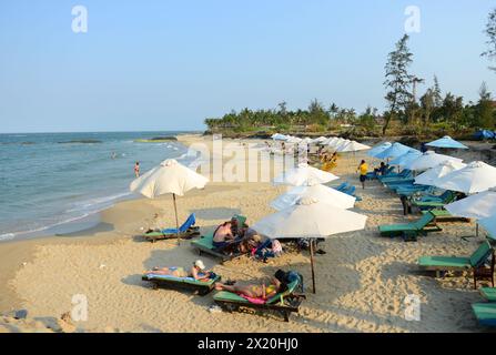 The beautiful An Bang Beach / Cua Dai beach in Hoi An, Vietnam. Stock Photo