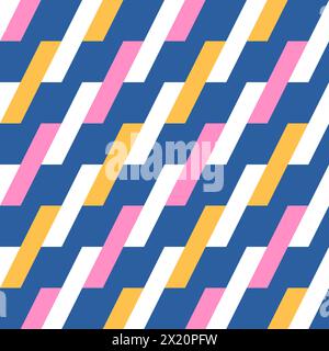 Vector geometric abstract seamless pattern. Modern vector seamless patterns. Trendy vector texture. Stock Vector